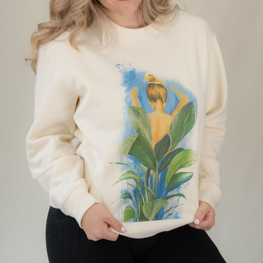 Natural GOTS® Organic Cotton Crewneck Sweatshirt