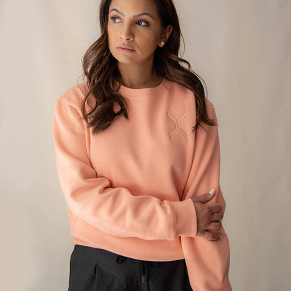 Salmon GOTS® Organic Cotton Crewneck Sweatshirt