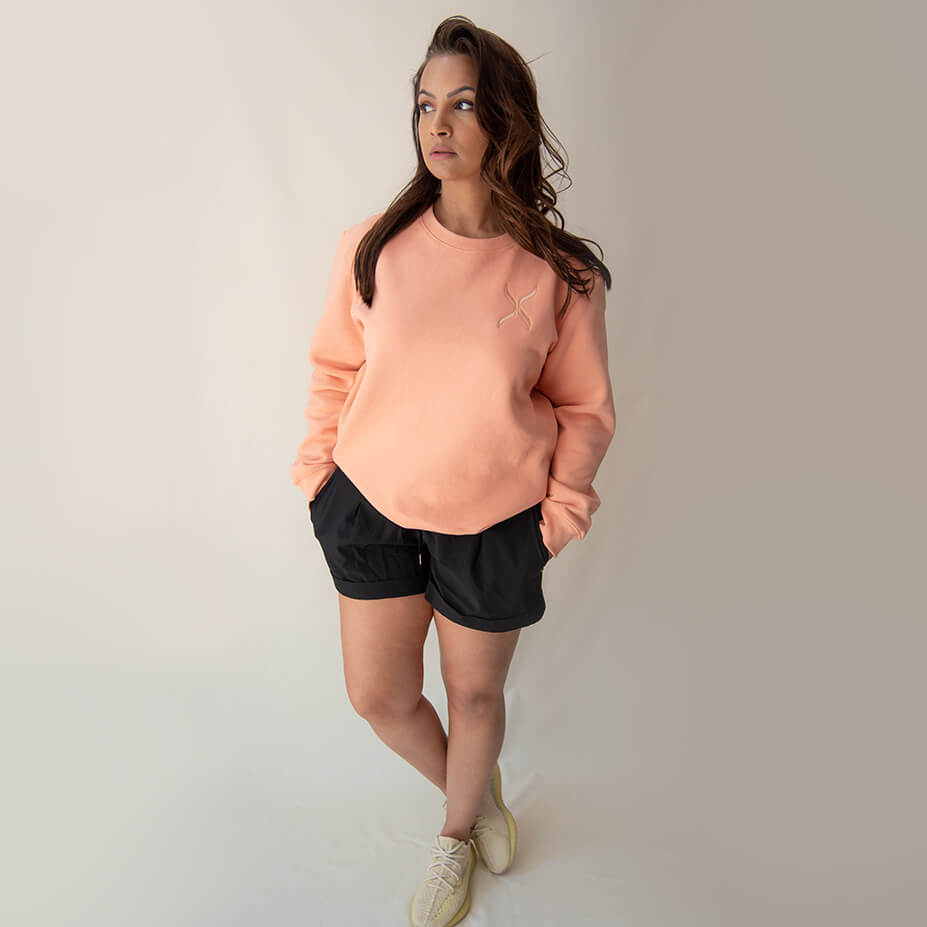 Salmon GOTS® Organic Cotton Crewneck Sweatshirt