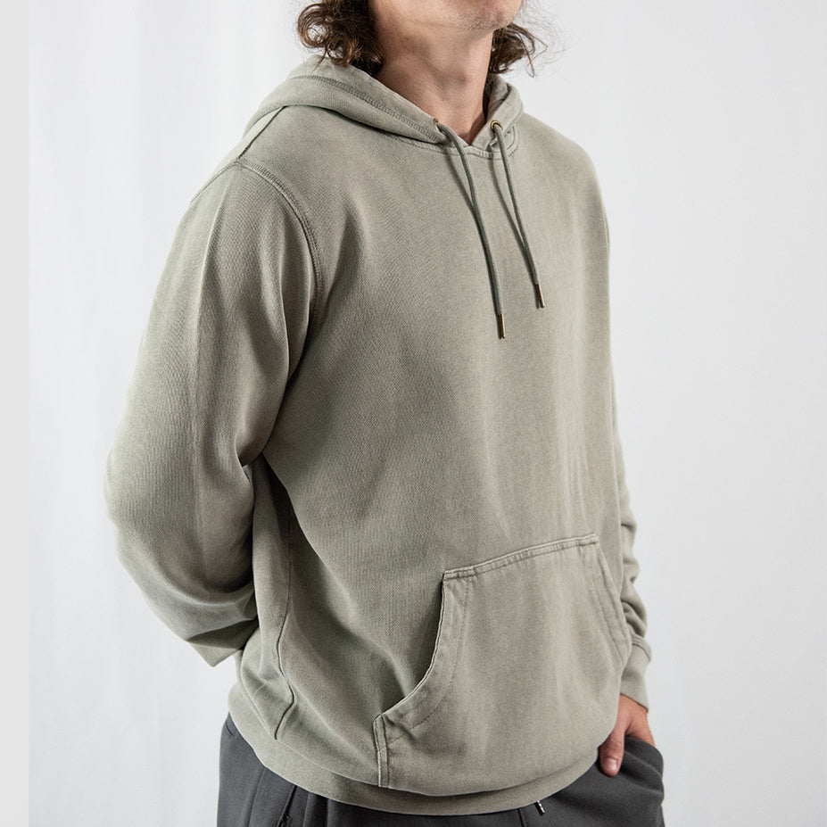 Sage GOTS® Organic Cotton French Terry Hooded Sweatshirt